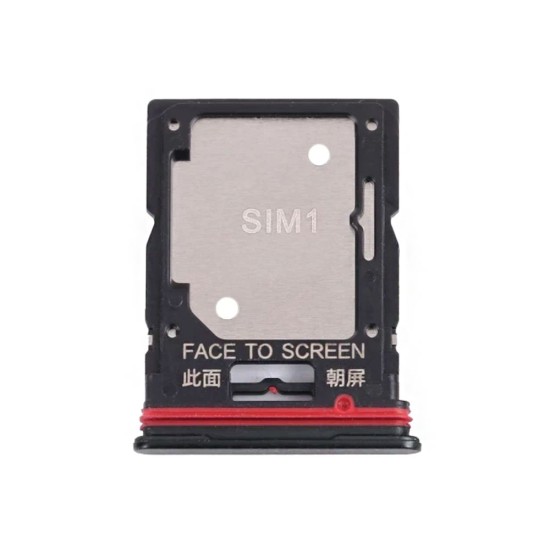 Single SIM Holder Outside Xiaomi Redmi Note 11 Pro 5G Two SIM Cards Black